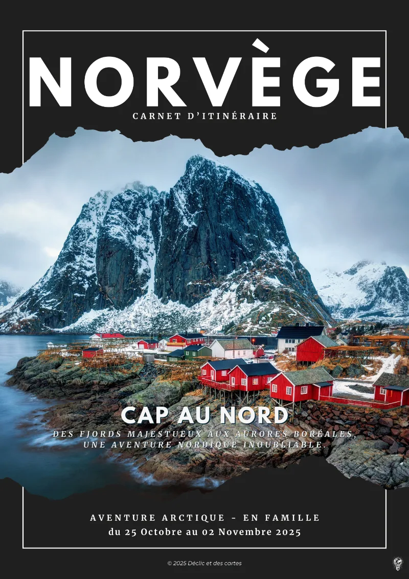 Couverture du carnet d’itinéraire en Norvège